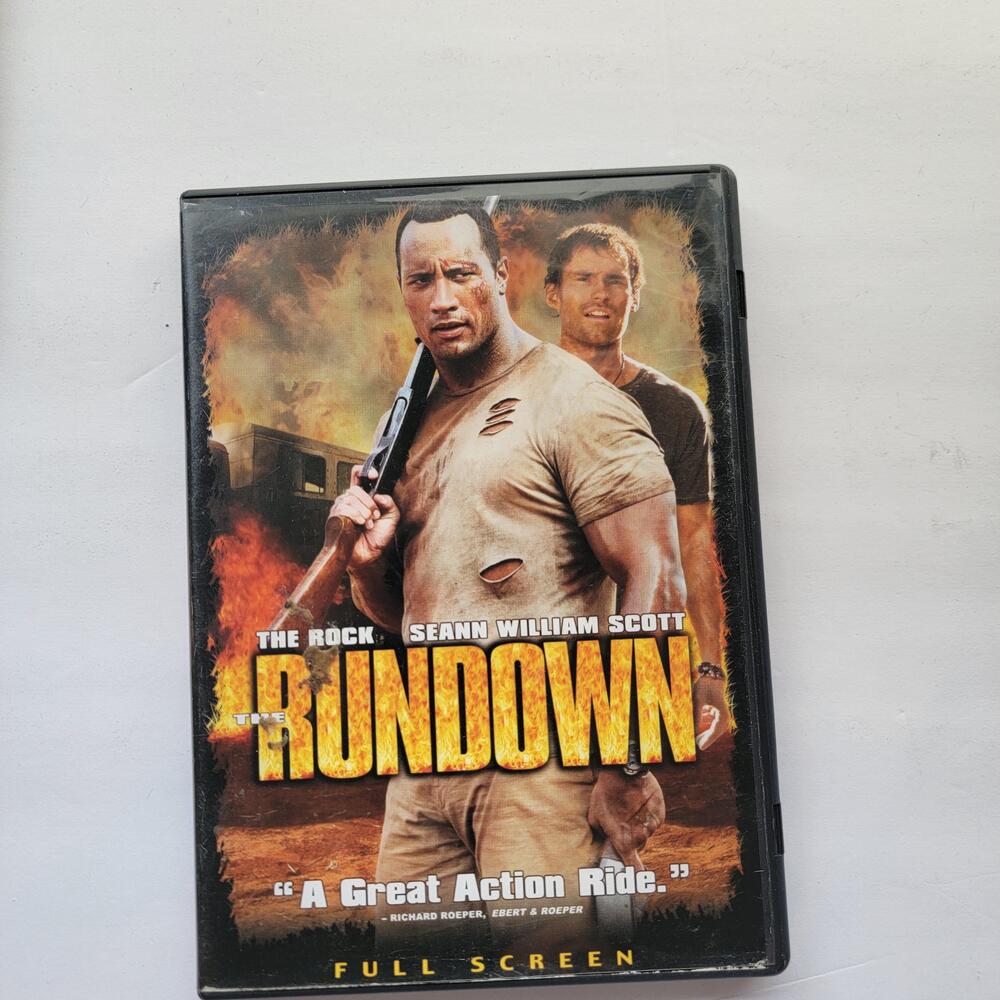 The Rundown DVD Full Screen The Rock Seann William Scott Action Adventure 2003